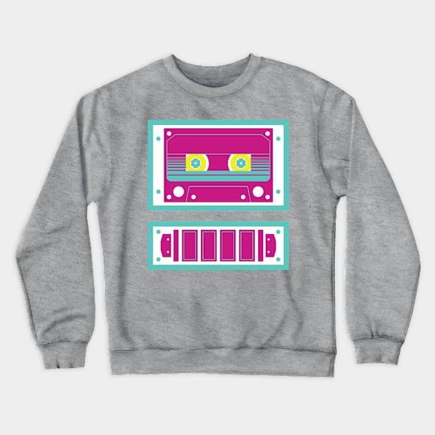 Retro Mixtape Crewneck Sweatshirt by hexweel